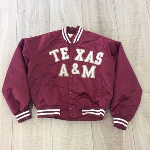 Vintage Chalk line Texas A&M satin baseball jacket
